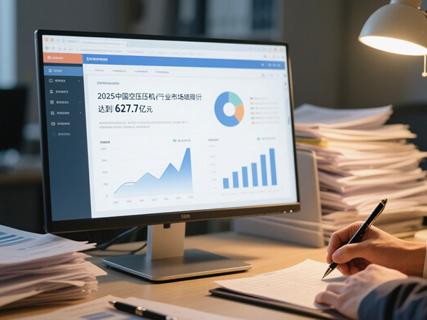 2025年中国空压机行业的市场规模预计将达到627.7亿元